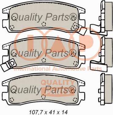 IAP QUALITY PARTS 704-05013 - Комплект спирачно феродо, дискови спирачки vvparts.bg