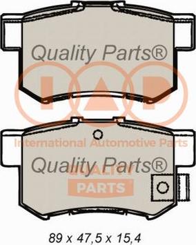 IAP QUALITY PARTS 704-06097 - Комплект спирачно феродо, дискови спирачки vvparts.bg