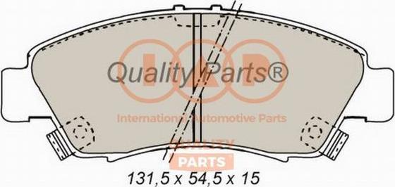 IAP QUALITY PARTS 704-06014 - Комплект спирачно феродо, дискови спирачки vvparts.bg