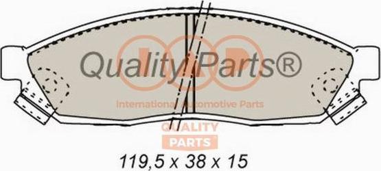 IAP QUALITY PARTS 704-06010 - Комплект спирачно феродо, дискови спирачки vvparts.bg