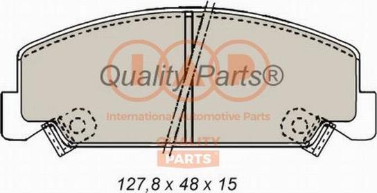 IAP QUALITY PARTS 704-06018 - Комплект спирачно феродо, дискови спирачки vvparts.bg