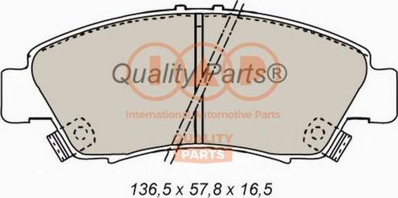 IAP QUALITY PARTS 704-06017 - Комплект спирачно феродо, дискови спирачки vvparts.bg