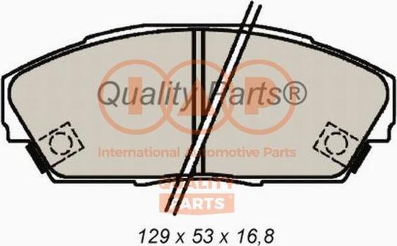 IAP QUALITY PARTS 704-06033 - Комплект спирачно феродо, дискови спирачки vvparts.bg