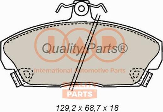 IAP QUALITY PARTS 704-06021 - Комплект спирачно феродо, дискови спирачки vvparts.bg