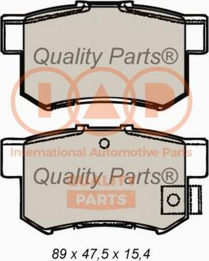 IAP QUALITY PARTS 704-06022X - Комплект спирачно феродо, дискови спирачки vvparts.bg