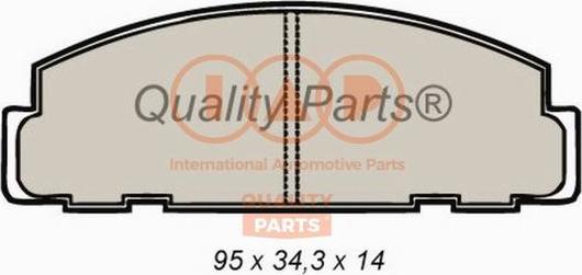 IAP QUALITY PARTS 704-03050 - Комплект спирачно феродо, дискови спирачки vvparts.bg