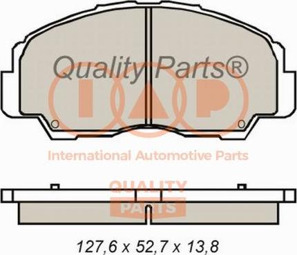 IAP QUALITY PARTS 704-03030 - Комплект спирачно феродо, дискови спирачки vvparts.bg