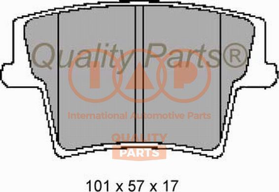 IAP QUALITY PARTS 704-02073 - Комплект спирачно феродо, дискови спирачки vvparts.bg