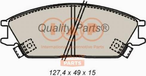 IAP QUALITY PARTS 704-07045X - Комплект спирачно феродо, дискови спирачки vvparts.bg