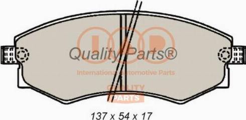 IAP QUALITY PARTS 704-07065X - Комплект спирачно феродо, дискови спирачки vvparts.bg