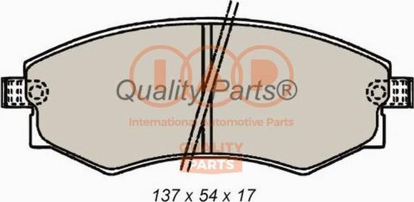 IAP QUALITY PARTS 704-07065 - Комплект спирачно феродо, дискови спирачки vvparts.bg