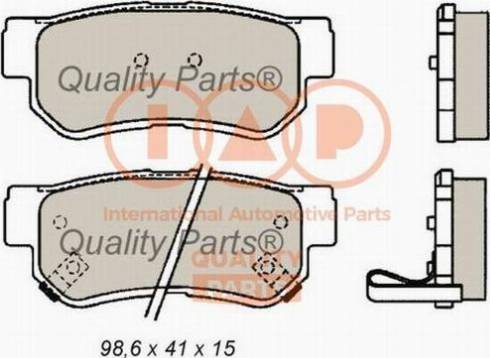 IAP QUALITY PARTS 704-21023X - Комплект спирачно феродо, дискови спирачки vvparts.bg