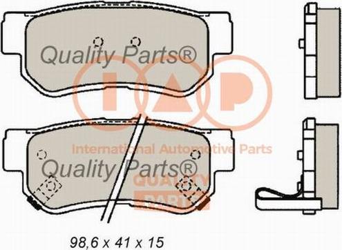 IAP QUALITY PARTS 704-07001G - Комплект спирачно феродо, дискови спирачки vvparts.bg