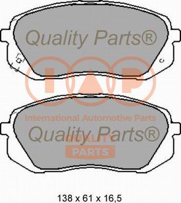 IAP QUALITY PARTS 704-21068X - Комплект спирачно феродо, дискови спирачки vvparts.bg