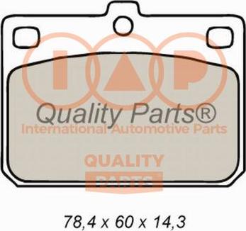 IAP QUALITY PARTS 704-07010 - Комплект спирачно феродо, дискови спирачки vvparts.bg