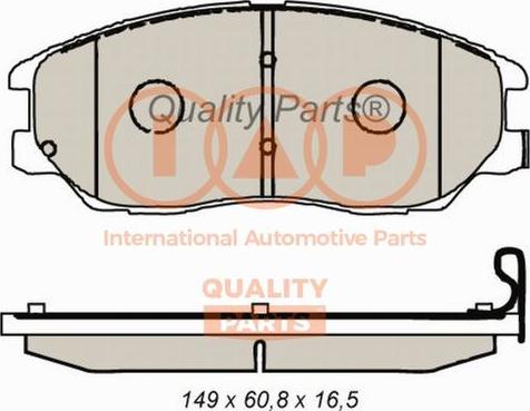 IAP QUALITY PARTS 704-07084 - Комплект спирачно феродо, дискови спирачки vvparts.bg