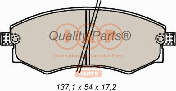 IAP QUALITY PARTS 704-07030P - Комплект спирачно феродо, дискови спирачки vvparts.bg