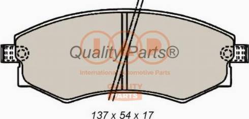 IAP QUALITY PARTS 704-07030X - Комплект спирачно феродо, дискови спирачки vvparts.bg