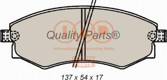IAP QUALITY PARTS 704-07030 - Комплект спирачно феродо, дискови спирачки vvparts.bg