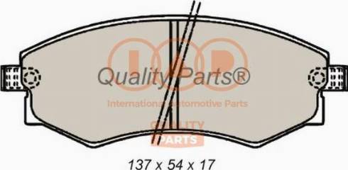 IAP QUALITY PARTS 704-07033X - Комплект спирачно феродо, дискови спирачки vvparts.bg