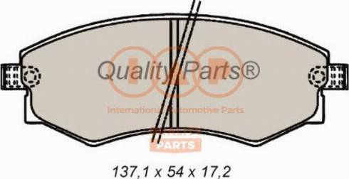 IAP QUALITY PARTS 704-07032X - Комплект спирачно феродо, дискови спирачки vvparts.bg