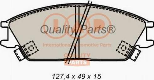 IAP QUALITY PARTS 704-07020X - Комплект спирачно феродо, дискови спирачки vvparts.bg