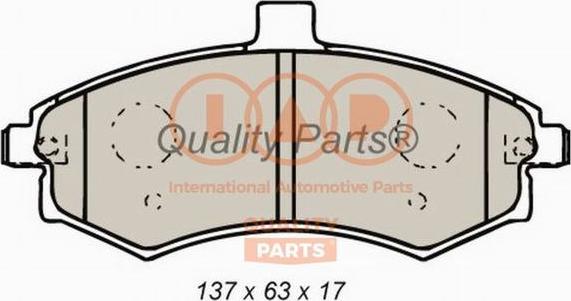 IAP QUALITY PARTS 704-07022 - Комплект спирачно феродо, дискови спирачки vvparts.bg