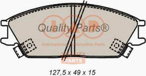 IAP QUALITY PARTS 704-07070X - Комплект спирачно феродо, дискови спирачки vvparts.bg