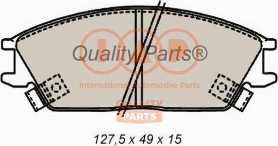 IAP QUALITY PARTS 704-07070 - Комплект спирачно феродо, дискови спирачки vvparts.bg