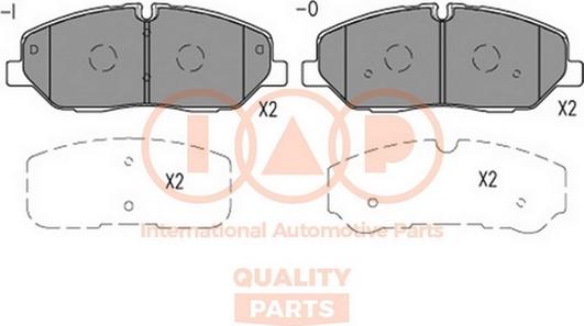 IAP QUALITY PARTS 704-07161 - Комплект спирачно феродо, дискови спирачки vvparts.bg