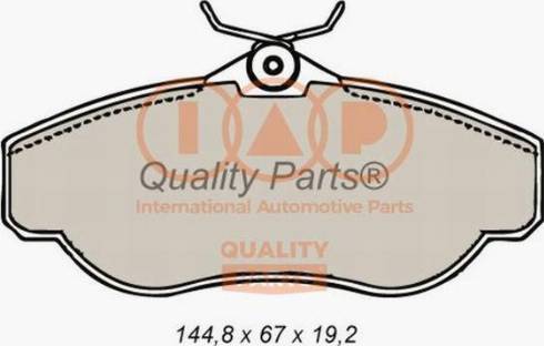 IAP QUALITY PARTS 704-14060X - Комплект спирачно феродо, дискови спирачки vvparts.bg