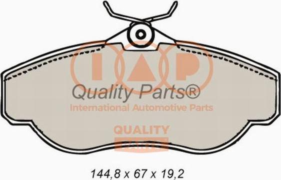 IAP QUALITY PARTS 704-14060 - Комплект спирачно феродо, дискови спирачки vvparts.bg