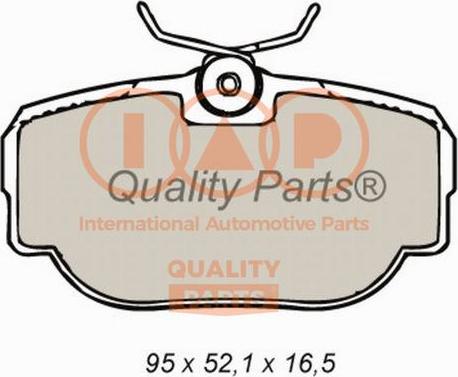 IAP QUALITY PARTS 704-14061 - Комплект спирачно феродо, дискови спирачки vvparts.bg