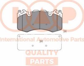 IAP QUALITY PARTS 704-14062X - Комплект спирачно феродо, дискови спирачки vvparts.bg