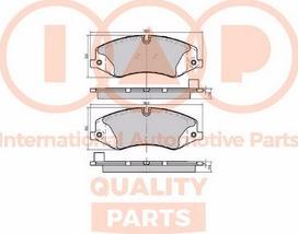 IAP QUALITY PARTS 704-14080X - Комплект спирачно феродо, дискови спирачки vvparts.bg