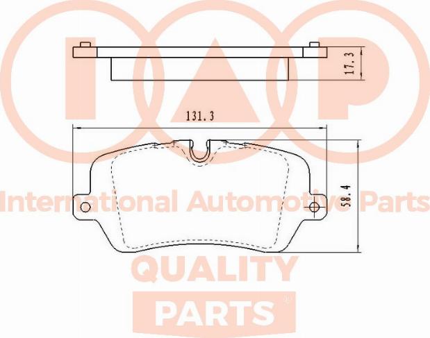 IAP QUALITY PARTS 704-14083 - Комплект спирачно феродо, дискови спирачки vvparts.bg