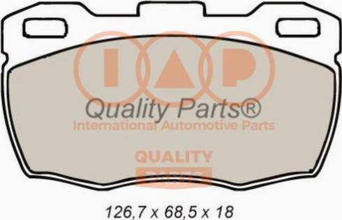 IAP QUALITY PARTS 704-14032X - Комплект спирачно феродо, дискови спирачки vvparts.bg