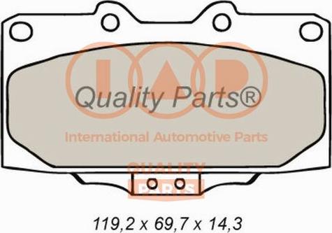 IAP QUALITY PARTS 704-15040 - Комплект спирачно феродо, дискови спирачки vvparts.bg