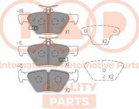 IAP QUALITY PARTS 704-15036X - Комплект спирачно феродо, дискови спирачки vvparts.bg