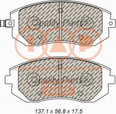 IAP QUALITY PARTS 704-15032X - Комплект спирачно феродо, дискови спирачки vvparts.bg