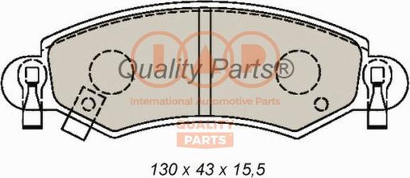 IAP QUALITY PARTS 704-16097X - Комплект спирачно феродо, дискови спирачки vvparts.bg
