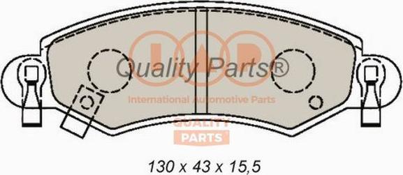 IAP QUALITY PARTS 704-16097 - Комплект спирачно феродо, дискови спирачки vvparts.bg