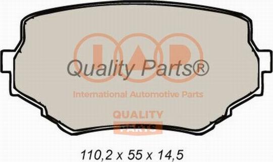 IAP QUALITY PARTS 704-16052 - Комплект спирачно феродо, дискови спирачки vvparts.bg