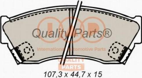IAP QUALITY PARTS 704-16060X - Комплект спирачно феродо, дискови спирачки vvparts.bg
