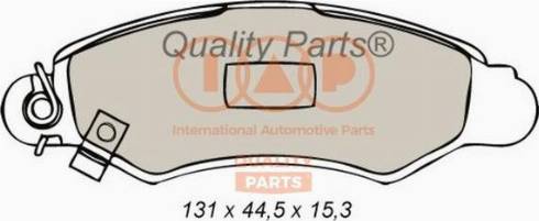 IAP QUALITY PARTS 704-16063X - Комплект спирачно феродо, дискови спирачки vvparts.bg