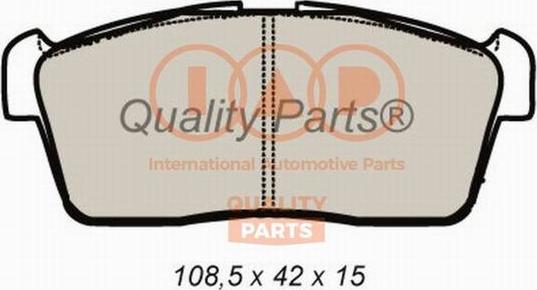 IAP QUALITY PARTS 704-16080 - Комплект спирачно феродо, дискови спирачки vvparts.bg