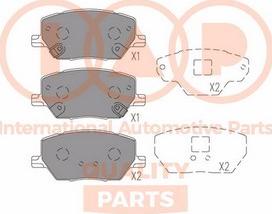 IAP QUALITY PARTS 704-10080X - Комплект спирачно феродо, дискови спирачки vvparts.bg