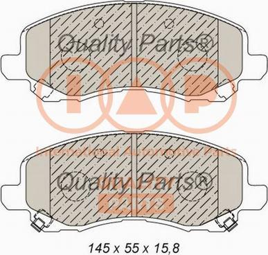 IAP QUALITY PARTS 704-10070 - Комплект спирачно феродо, дискови спирачки vvparts.bg