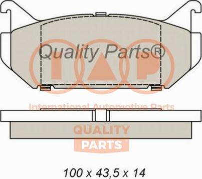 IAP QUALITY PARTS 704-11055 - Комплект спирачно феродо, дискови спирачки vvparts.bg