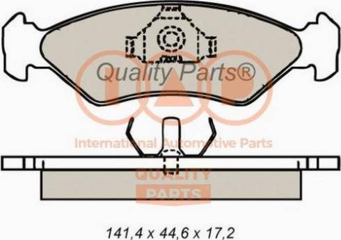 IAP QUALITY PARTS 704-11012X - Комплект спирачно феродо, дискови спирачки vvparts.bg